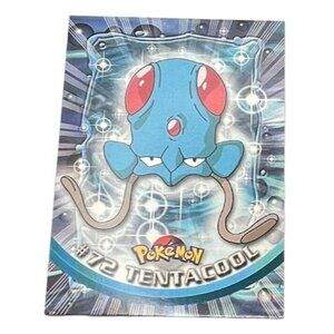Tentacool Pokemon Card Topps #72 TV Animation Edition Series Green Logo